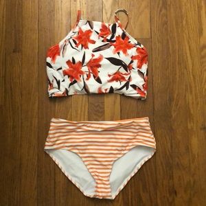 New without tags high waisted swim suit